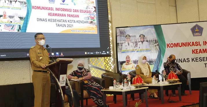 Tingkatkan Kualitas Pangan, Dinkes Kota Kendar Edukasi Konsumen dan Pedagang Kuliner