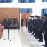80 Pejabat Pengawas Lingkup Pemkab Butur Dilantik