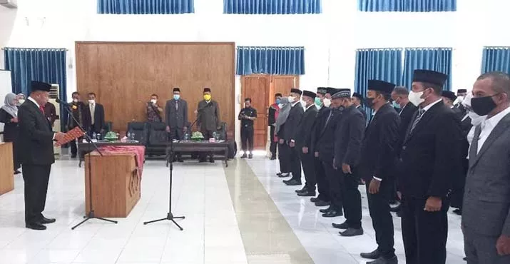 80 Pejabat Pengawas Lingkup Pemkab Butur Dilantik