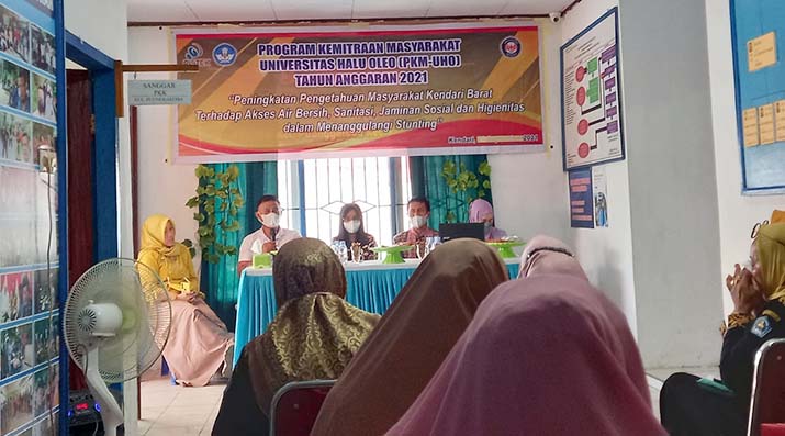 Antisipasi Stunting, Kelurahan Puunggaloba Bersama UHO Edukasi Masyarakat