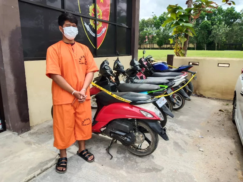 Spesialis Curanmor Diamankan Jatanras Ditreskrimum Polda Sultra.