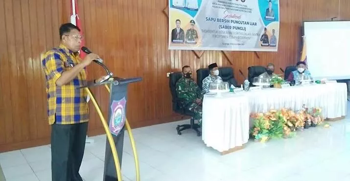 Sosialisasi Saber Pungli, Wabup Butur Tekankan Pengelolaan Keuangan yang Baik