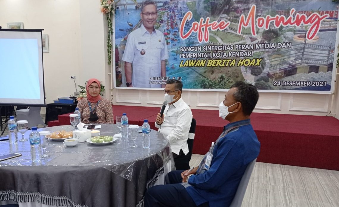 Wali Kota Gelar Coffe Morning dengan Jurnalis di Kendari