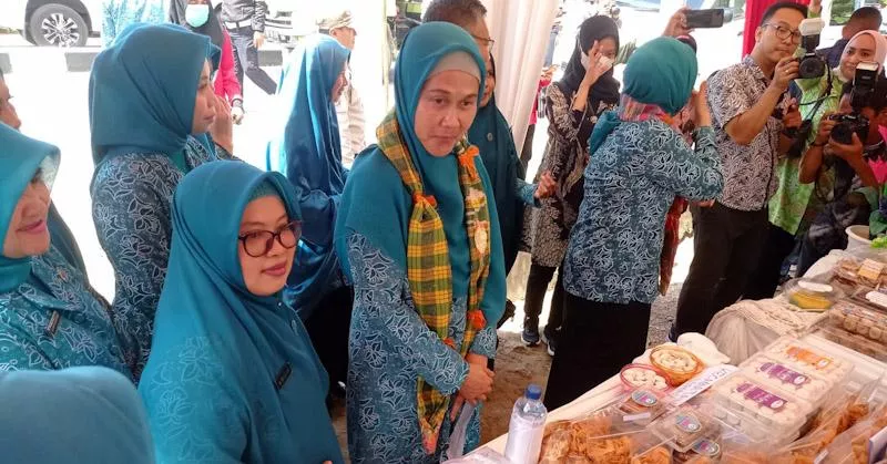 Tim PKK Pusat Cek Program Pokja II PKK Kota Kendari di Kelurahan Mokoau